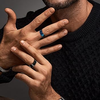 トレソロ　メンズリング 楽天市場】Qroza クローザ カラーラインリング センターライン